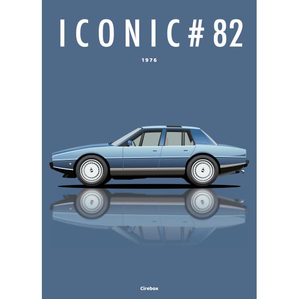 Affiche de l'Aston Martin Lagonda - 1976 - Cirebox