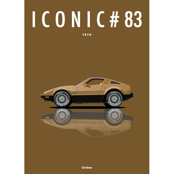 Affiche de la Bricklin SV-1 - 1976 - Cirebox