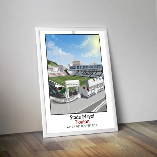 Affiche CHISTERA du stade Mayol de Toulon 50x70cm