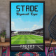 Affiche WALL OF FAME Stade Raymond Kopa Angers format A3