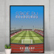 Affiche WALL OF FAME Stade du Roudourou Guingamp format A3