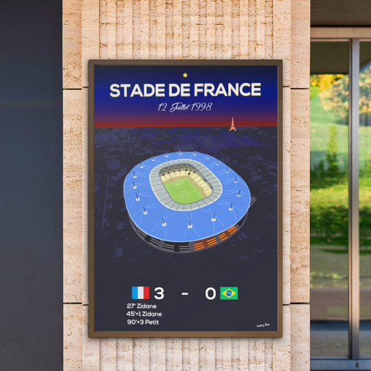 Affiche WALL OF FAME Hommage Stade de France format A3