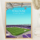 Affiche WALL OF FAME Stadium de Toulouse format A3