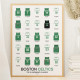 Affiche WALL OF FAME Top 25 Boston Celtics format A3