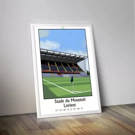 Affiche PANENKA du stade du Moustoir Lorient 50x70cm - 2 modèles