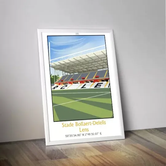 Affiche PANENKA du stade Bollaert-Delelis de Lens 50x70cm