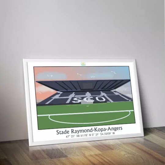 Affiche PANENKA du stade Raymond Kopa Angers 50x70cm - 2 modèles