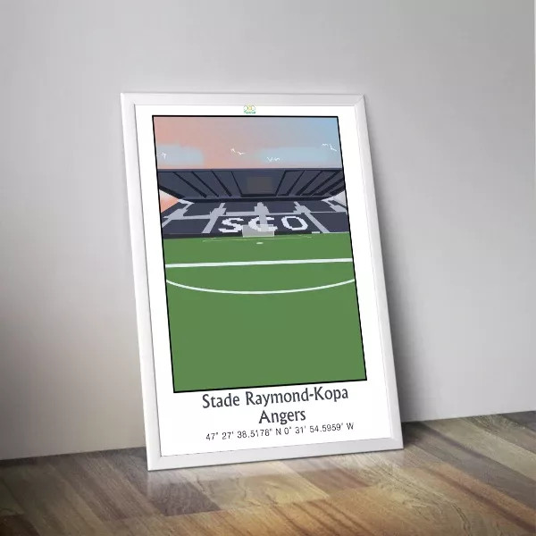 Affiche PANENKA du stade Raymond Kopa Angers 50x70cm - 2 modèles