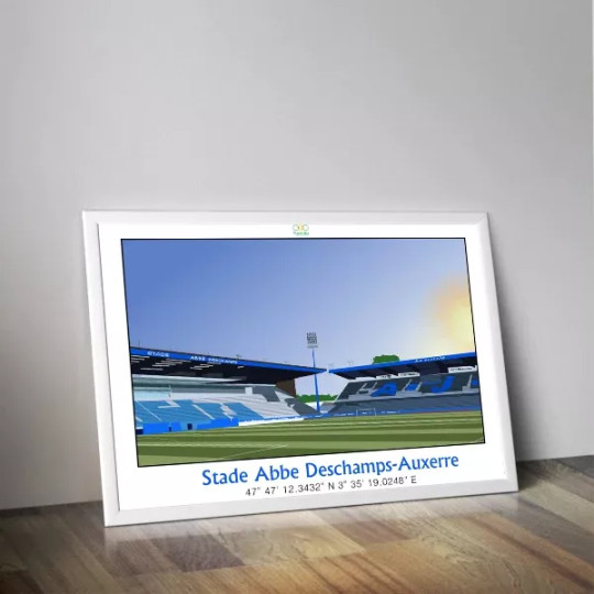 Affiche PANENKA du stade Abbé Deschamps d'Auxerre 50x70cm - 2 modèles