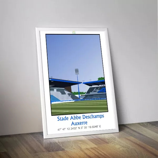Affiche PANENKA du stade Abbé Deschamps d'Auxerre 50x70cm - 2 modèles