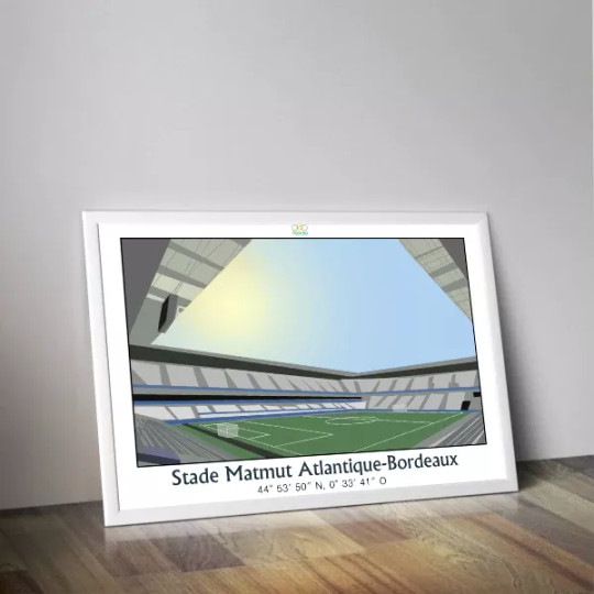 Affiche PANENKA du stade Matmut Atlantique de Bordeaux 50x70cm - 2 modèles