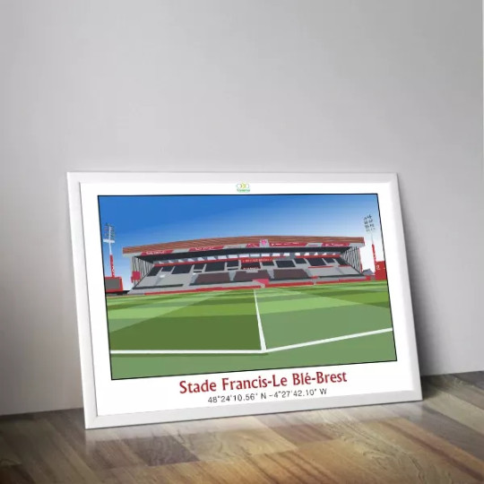 Affiche PANENKA du stade Francis le Blé de Brest 50x70cm - 2 modèles