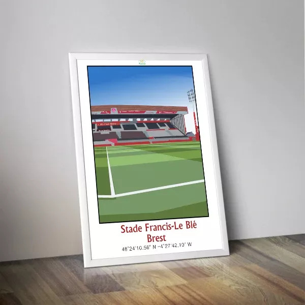 Affiche PANENKA du stade Francis le Blé de Brest 50x70cm - 2 modèles