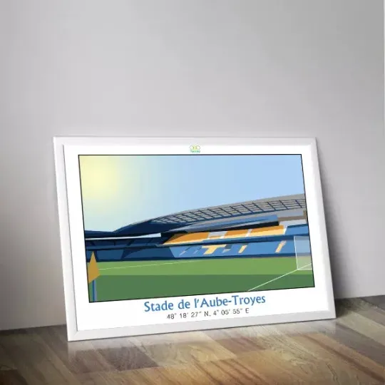 Affiche PANENKA du stade de l'Aube de Troyes 50x70cm - 2 modèles