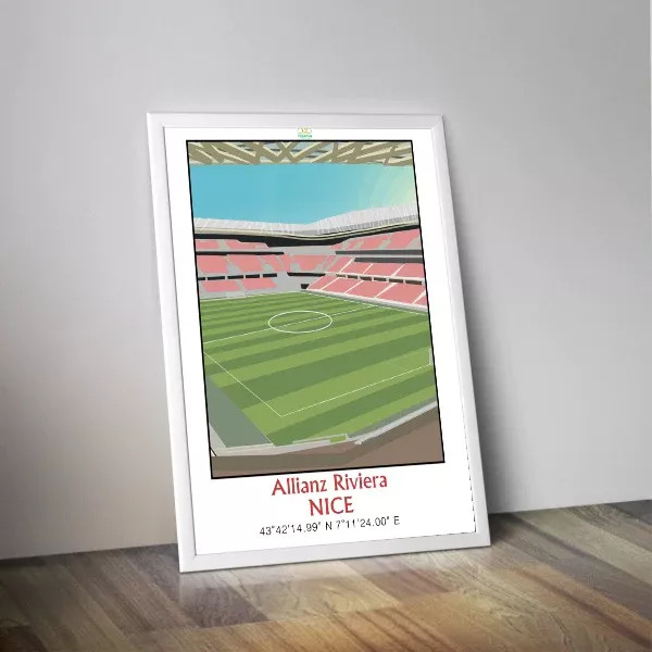 Affiche PANENKA de l'Allianz Riviera de Nice 50x70cm - 2 modèles