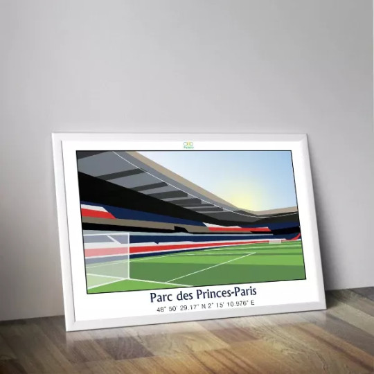 Affiche PANENKA du stade du Parc des Princes de Paris 50x70cm - 2 modèles