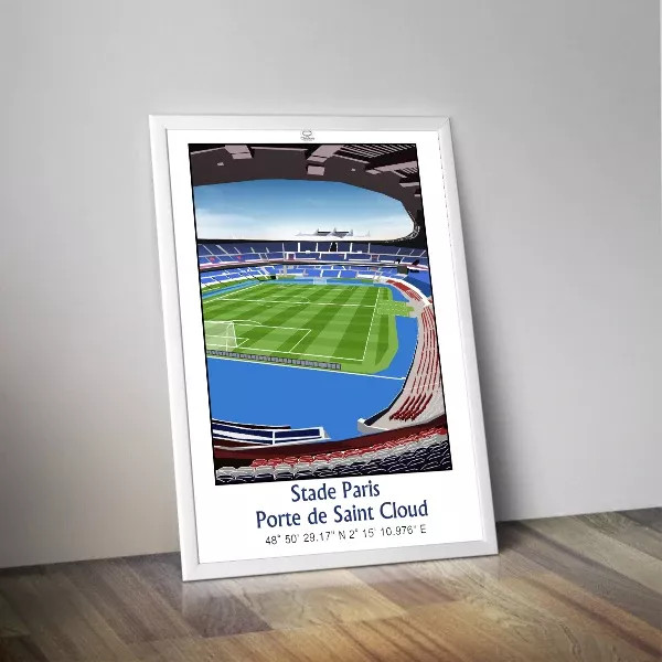 Affiche PANENKA du stade du Parc des Princes de Paris 50x70cm - 2 modèles