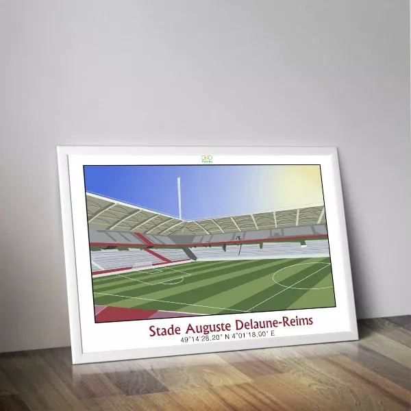 Affiche PANENKA du stade Auguste Delaune de Reims 50x70cm