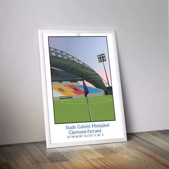 Affiche PANENKA du stade Gabriel Montpied de Clermont-Ferrand 50x70cm