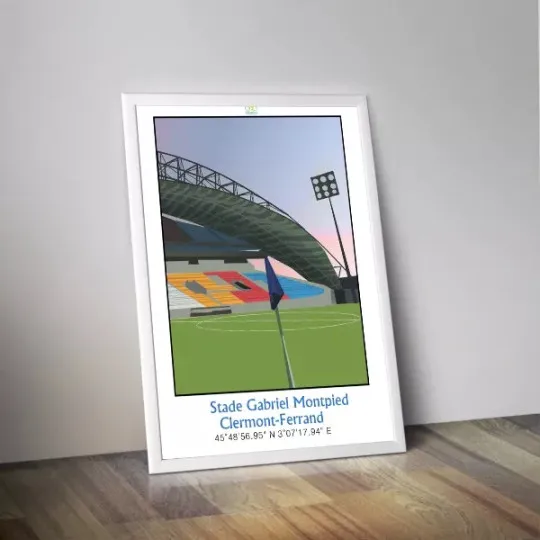 Affiche PANENKA du stade Gabriel Montpied de Clermont-Ferrand 50x70cm