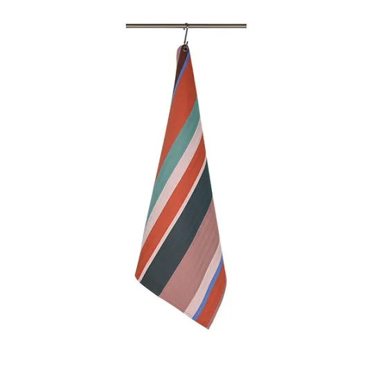 Torchon rayé ARTIGA en coton Hosta