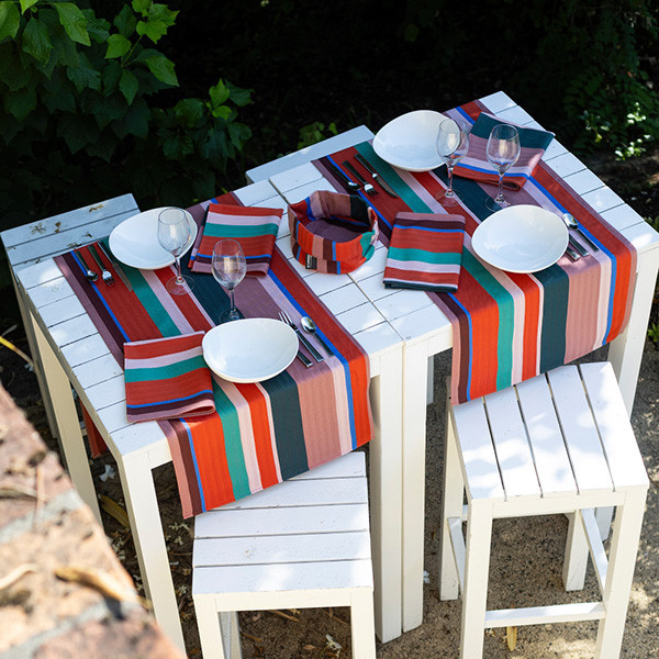 Chemin de table ARTIGA 100% en coton Hosta