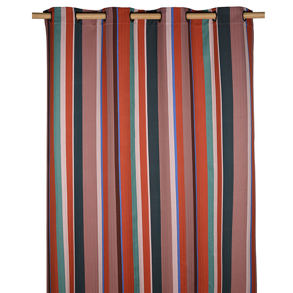 Rideau prêt à poser à rayures ARTIGA en coton Hosta