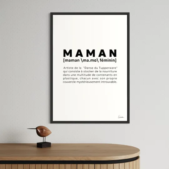 Affiche CHISTERA Définition Maman 50x70cm