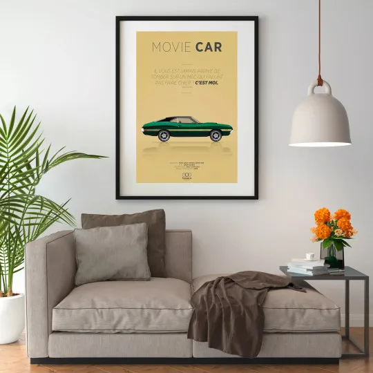 Affiche FORMULE-A de la Ford Gran Torino format 50x70cm