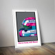 Affiche FORMULE-A Casque Pierre Gasly Miami 2023 format 50x70cm