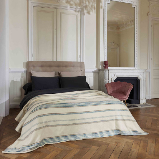 Couverture en laine TOISON D'OR Anglet - 3 coloris 2 tailles