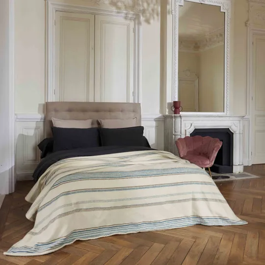 Couverture en laine TOISON D'OR Anglet - 3 coloris 2 tailles