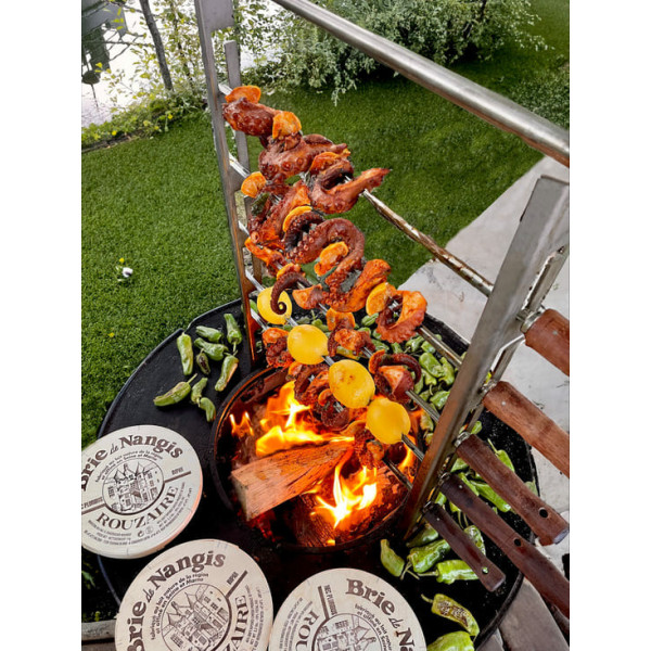 Rôtissoire manuelle OYAT pour brasero 78, 82, 88, 96 et 98