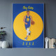 Affiche WALL OF FAME hommage Basket Stephen Curry format A3