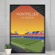Affiche WALL OF FAME Stade de la Mosson de Montpellier format A3