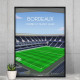Affiche WALL OF FAME Matmut Stadium de Bordeaux format A3