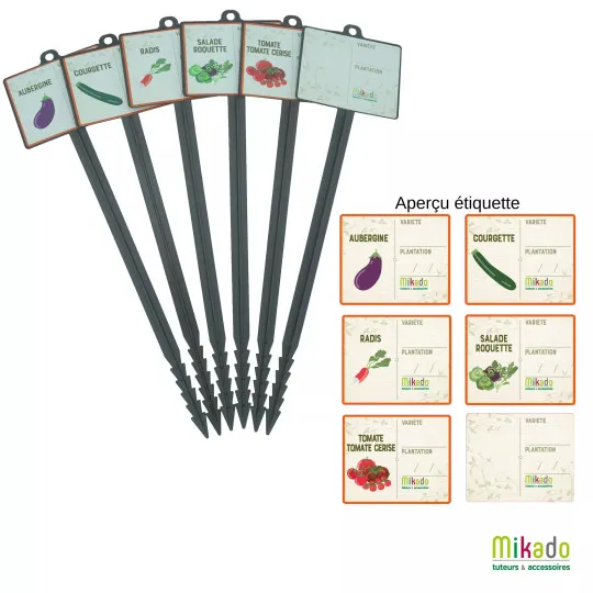 6 jalons MV INDUSTRIE à semis saisonniers - 2 modèles