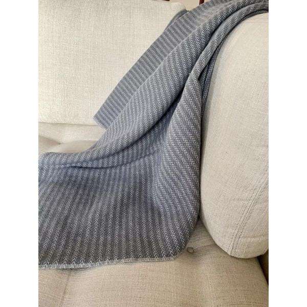 Plaid LAURENCE CARROY Paresse en lin et laine 130x180cm - 3 coloris