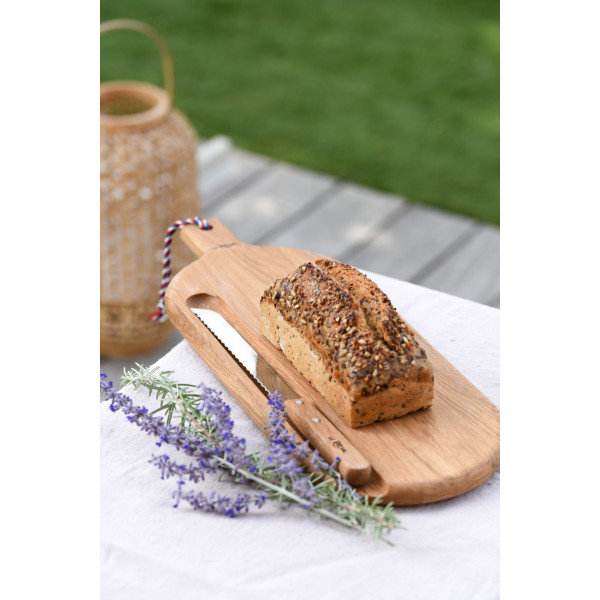 Planche à découper LE REGAL La Tradition en chêne (couteau non inclus) 48x18cm