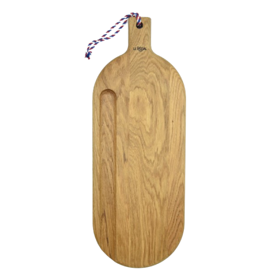 Planche à découper LE REGAL La Tradition en chêne (couteau non inclus) 48x18cm