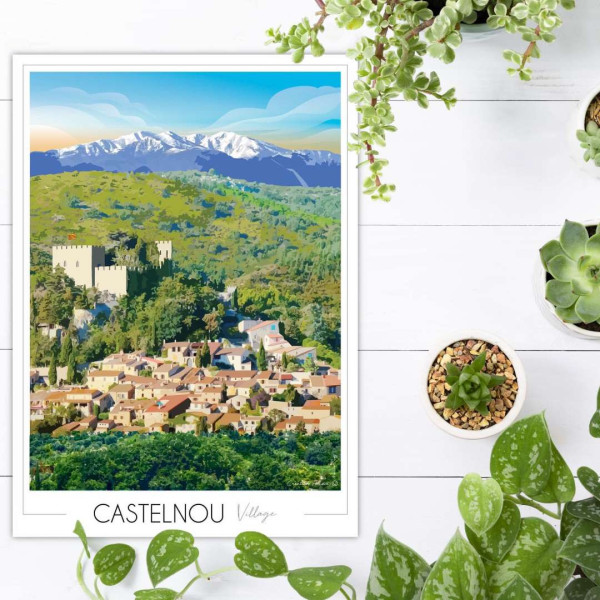 Affiche FOLIOVE de Castelnou - 2 modèles et 3 tailles