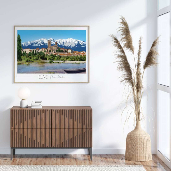 Affiche FOLIOVE de la ville d'Elne - 3 tailles