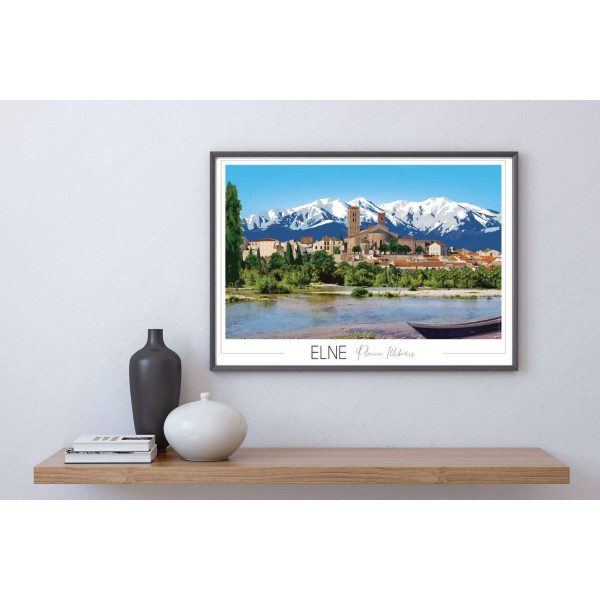 Affiche FOLIOVE de la ville d'Elne - 3 tailles