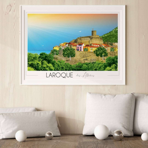 Affiche FOLIOVE de Laroque des Albères - 2 modèles 3 tailles