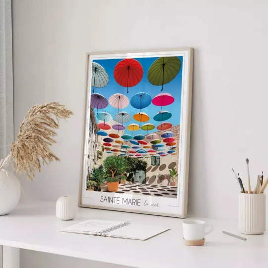 Affiche FOLIOVE Camargue Saintes Maries de la Mer - 3 tailles