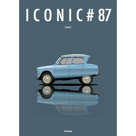 Affiche de la Citroën Ami 6 - 1961 - Cirebox