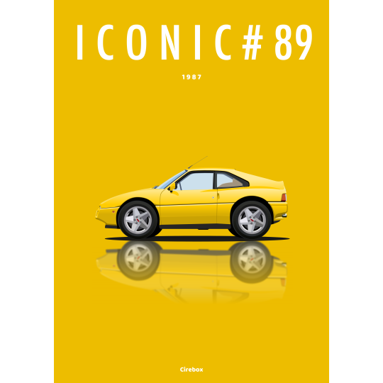 Affiche de la Venturi 200 - 1987 - Cirebox