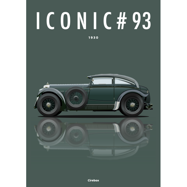 Affiche de la Bentley Blue Train - 1930 - Cirebox