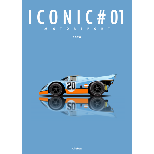Affiche de la Porsche 917 - 1970 - Cirebox