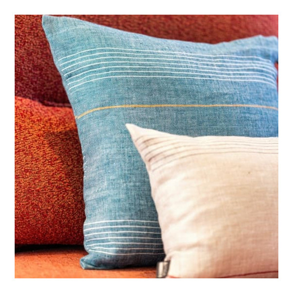 Coussin carré ARTIGA 40x40 cm 100% en Lin